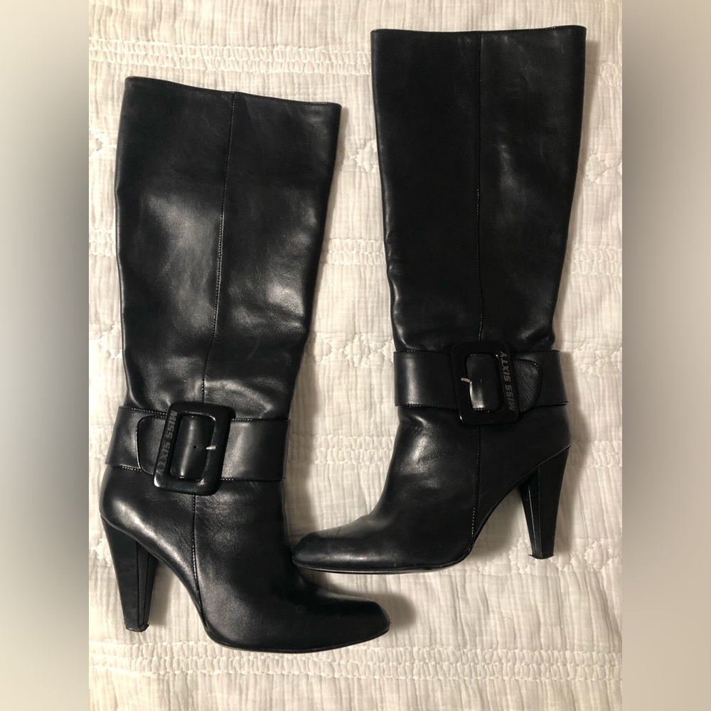 Miss Sixty Black Mid-Height Boots